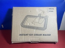 Instant Rolled Ice Cream Maker Pan DIY Yogurt Sorbet Machine Kit Kids Gift