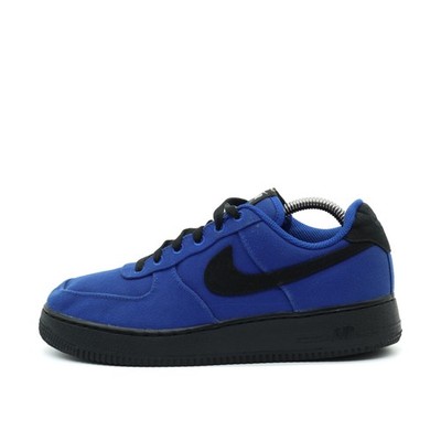 Nike Damen Air Force 1 Low Sneaker Blau/Schwarz Textil Top Atmungsaktiv EU 39