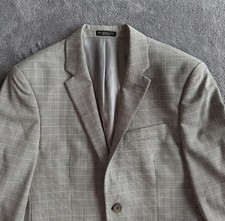 John Varvatos Blazer Mens 38S Houndstooth Wool Sport Coat Classic Suit Jacket