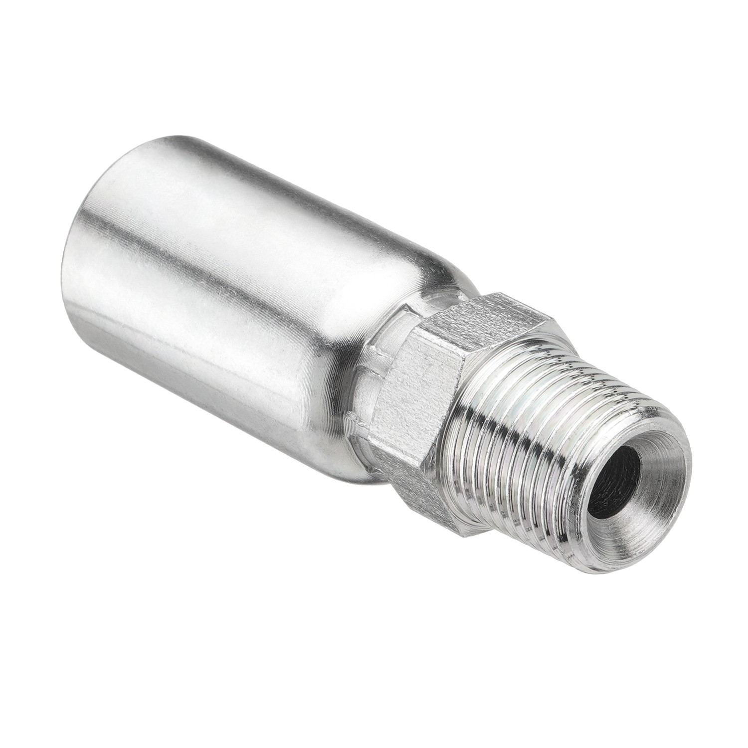 12 Pack Hydraulic Hose Fittings, 3/8" I.D. Hose X 3/8" NPTF Male with Protection