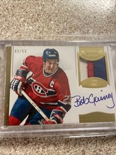 2013-14 Dominion Patch Auto /99 Bob Gainey HOF Canadiens 3 Clr