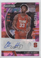 2020 Panini Prizm Draft Picks Prospect Pink Ice Elijah Hughes #PA-EH Auto 0lv2