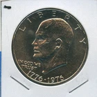 1976 P Eisenhower Dollar $1 US Mint Coin #59 BU MS Uncirculated 1976-P