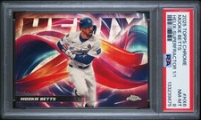 2025 Topps Chrome Mookie Betts Helix Superfractor 1/1 PSA 8