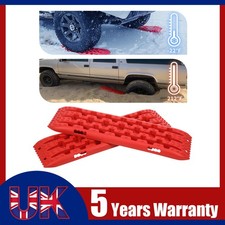 4x4 Off Road  Recovery Tracks 10t Traction Boards Sand / Mud / Snow Red 4x4
