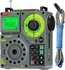 Shortwave Radio with Bluetooth and APP Control, AIR AM FM VHF SW WB Portable