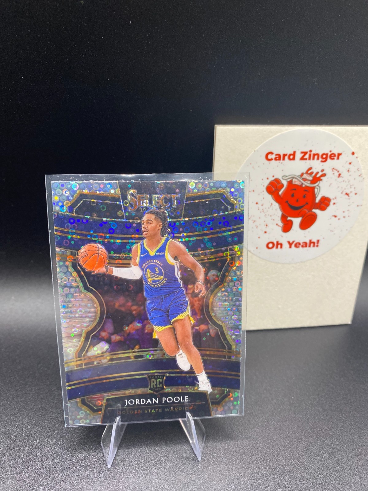 2019-20 Panini Select - Concourse JORDAN POOLE ROOKIE #94 Silver Disco Prizm RC