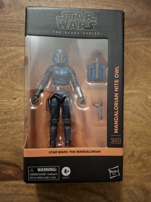 STAR WARS The Mandalorian Mandalorian Nite Owl HASBRO Black Series 15 cm