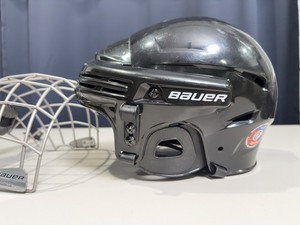Bauer Hockey Helmet w/ True Vision FM2100 Cage – Size Large (6 7/8–7 1/2) Black