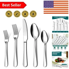 20-Piece Elegant Flatware Set in Stainless Steel - Perfect for Dinner Parties