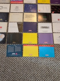 Lote 28 Nintendo NES Manual de instrucciones Folleto Contra Mario Battletoads WURM