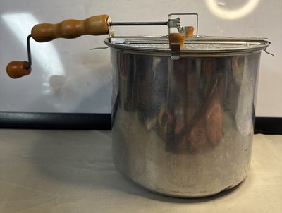 Theatre II Aluminum theater Popcorn Popper w/ Hand Crank
