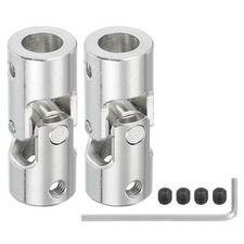 Drehbarer Lenkwellenschaft 8mm bis 8mm  2 St&uuml;ck U-Gelenkwelle Kupplung U-Gelenke