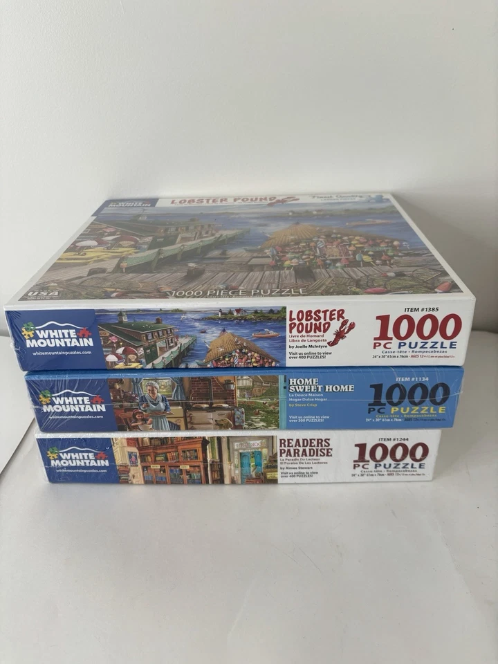 white mountain Puzzles 1000 piece Lobster Pound Home Sweet Home Readers Paradise - Image 2 of 4
