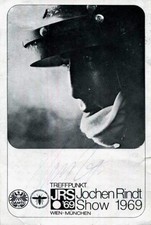 Jochen Rindt (+) FORMULA ONE autograph, signed vintage promotion card