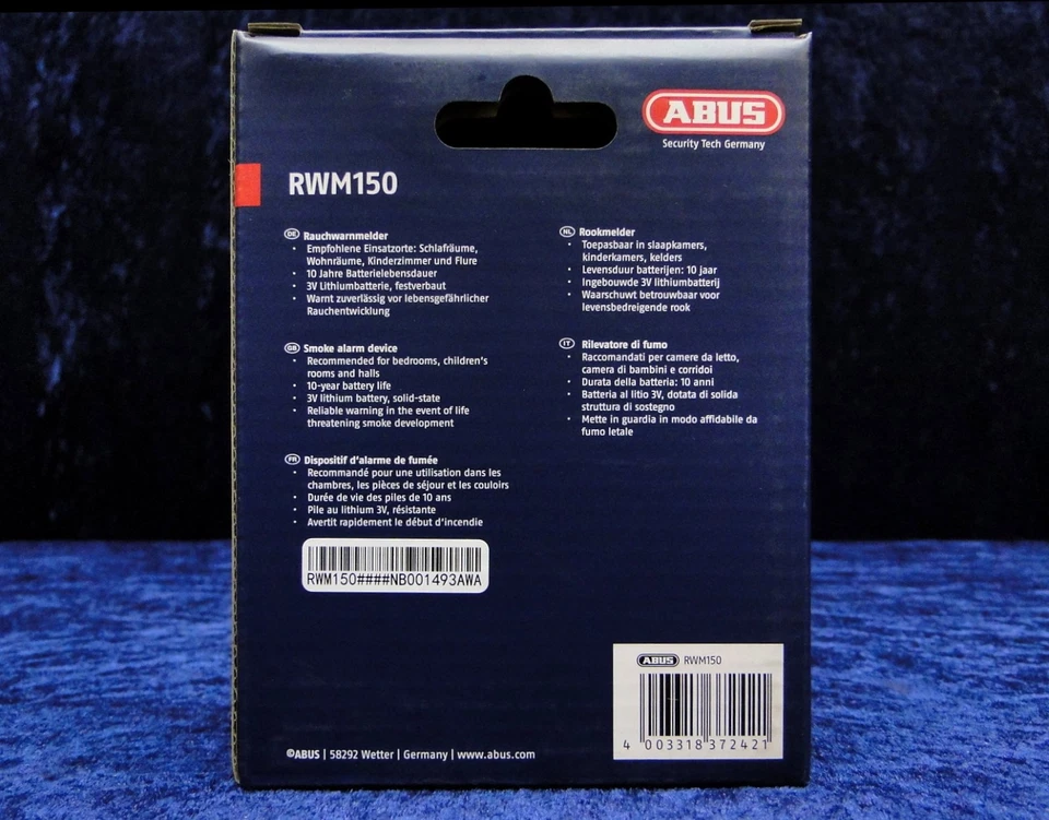 ABUS RWM150 Rauchwarnmelder - 10 Jahre Batterie - VdS Rauchwarner - Rauchmelder - Bild 2 von 4