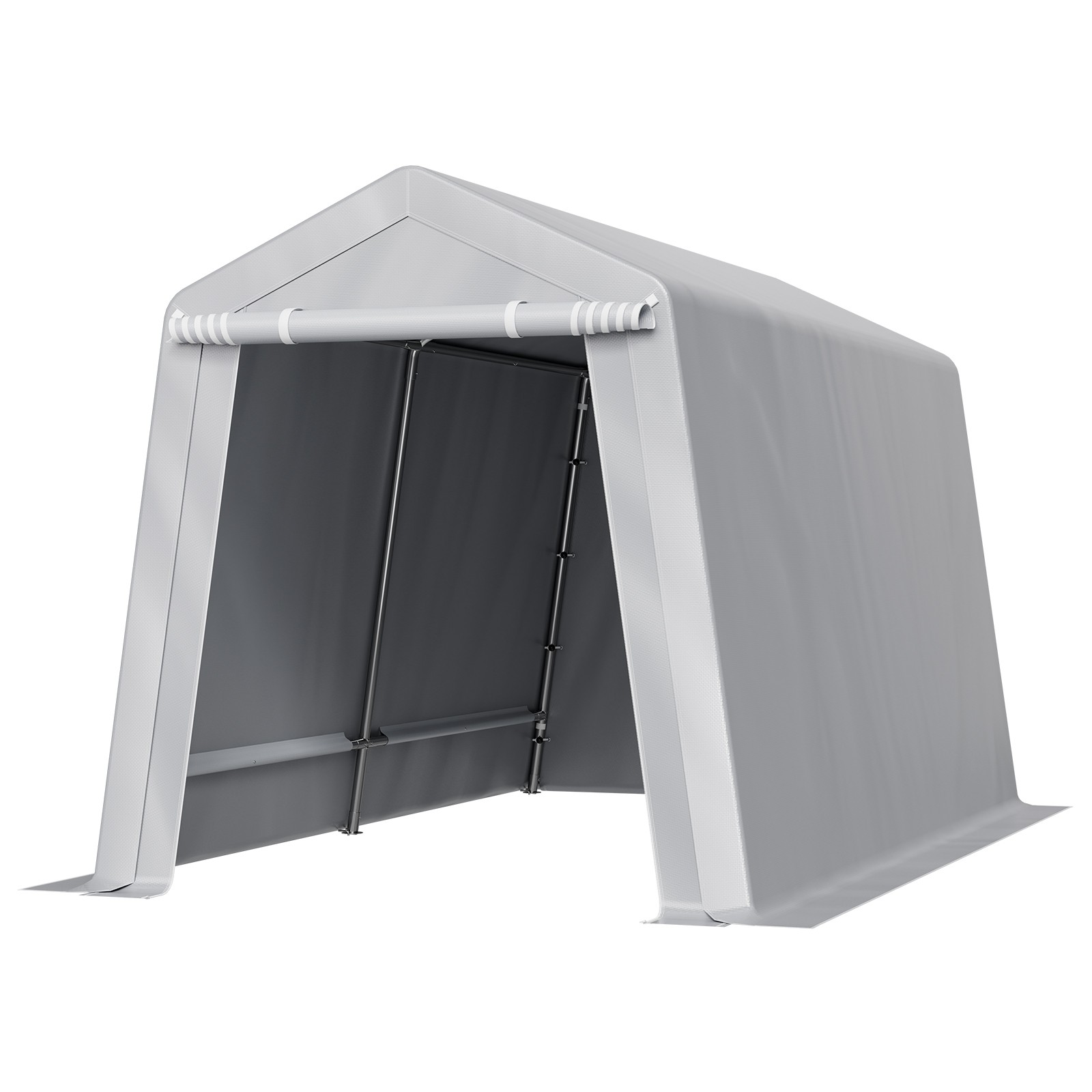 Uimoso 7x12 ft Portable Outdoor Storage Shed with Waterproof Canopy Cover