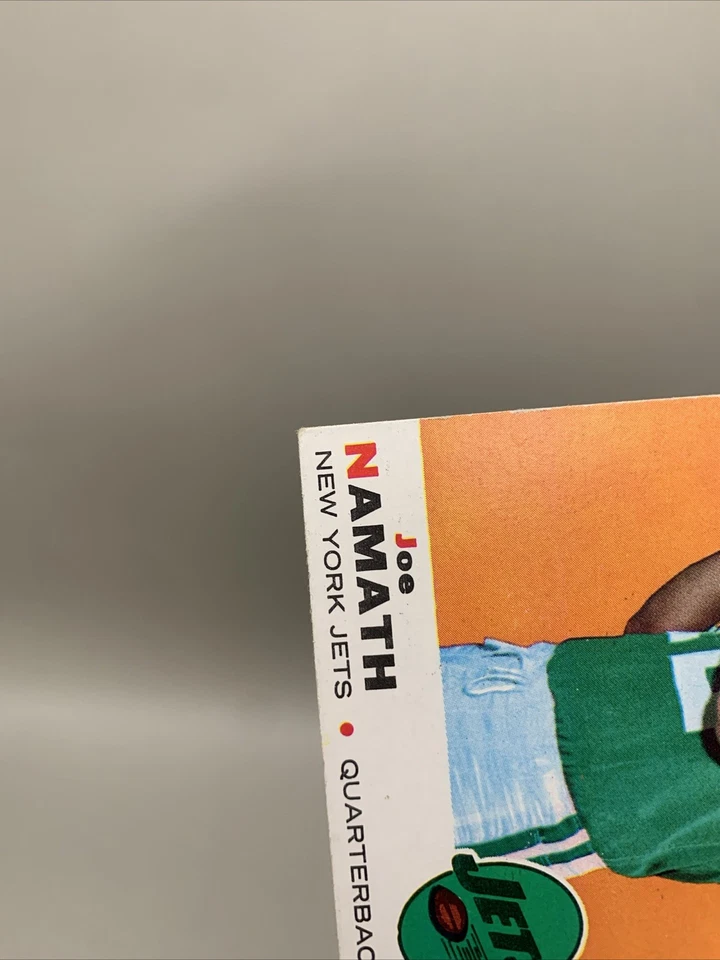 1969 Topps - Joe Namath #100 Jets EX+ Belleza sin pliegues envío gratuito Foto 4 de 4