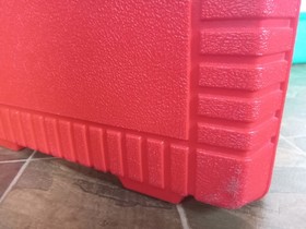 LEGO 1985 Vintage Red Plastic Carrying/Storage Case Snap Lid Clean