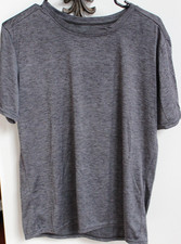 REAL ESSENTIALS SHORT SLEEVE SHIRT SZ: M (BLACK/GRAY)