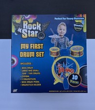 Toy Box Rock Star My First Drum Set, 10-piece...