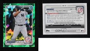 2020 Bowman Chrome Draft Sapphire Edition Green /50 Jasson Dominguez #BD-151