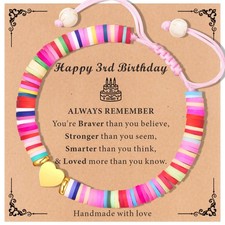 Birthday Gifts for Girls Heart Charm Bracelets as 3 4 5 6 7 8 9 10 11 12 13 1...