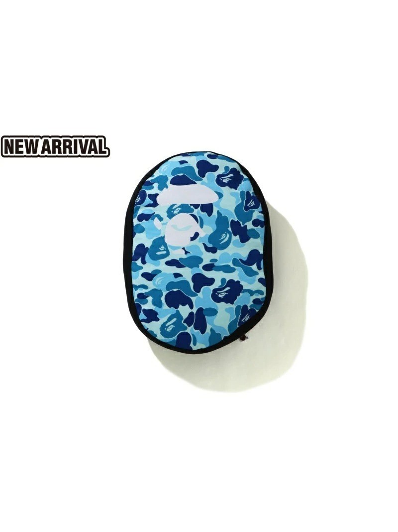 A BATHING APE BAPE HOME Goods ABC CAMO APE HEAD CUSHION Blue New
