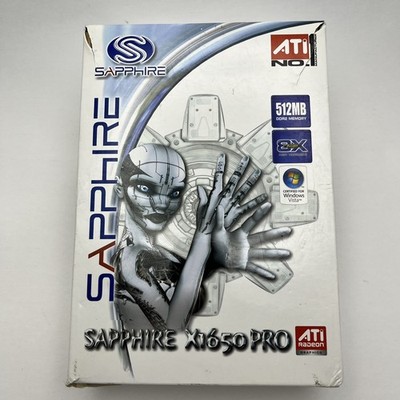 Sapphire ATI Radeon X1650 Pro 512MB AGP Video Card NEW OPEN BOX CIB Untested
