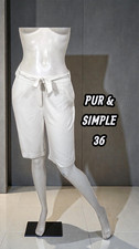 Pur et Simple Taille 36 NEUF  bermuda écru crème femme short