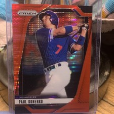 Panini 2025 Prizm Paul Konerko Los Angeles Dodgers Red Prizm #52/399 Card