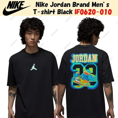 T-shirt noir pour homme de marque Nike Jordan IF0620-010 taille Japon - Photo 1/4