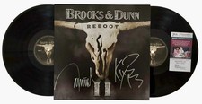 Brooks & Dunn signed 12" Vinyl Record Jacket Reboot
