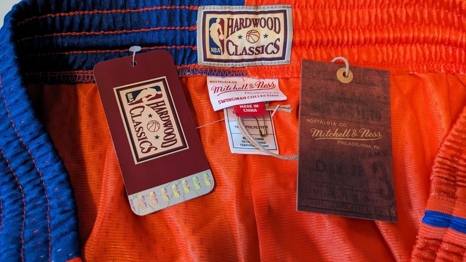 Pantalones Cortos Mitchell & Ness New York Knicks Hardwood Classics 1996 4XL NUEVOS CON ETIQUETAS $95 Minorista Foto 4 de 4