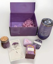 New Spa Relaxing Gift Box Set: Bath Salts, Candle Soaps, Cup Gift Box Packaged