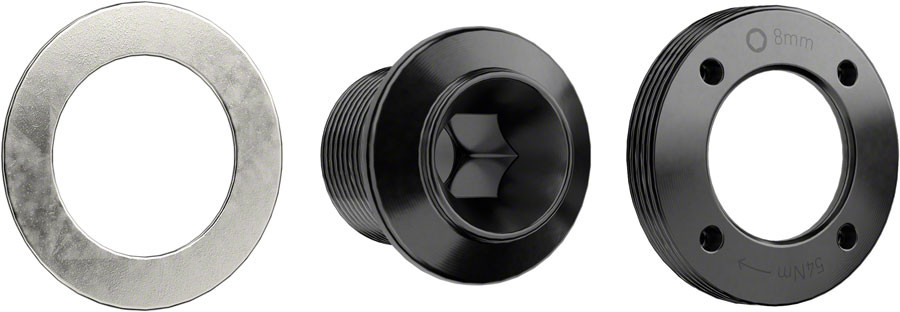 Комплект самораспаковывающихся болтов для шатунного рычага SRAM X0 Eagle T-образного типа - M18 / M30, темно-серый