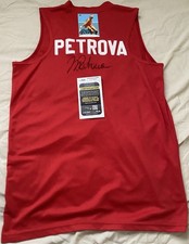 Nadia Petrova Signed GAME USED WORN Tennis Shirt w/ JSA COA + 2010 Ace AUTO Card