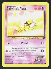Pokemon Sabrina's Abra 93/132 Unlimited Common Gym Challenge (MP) on eBay