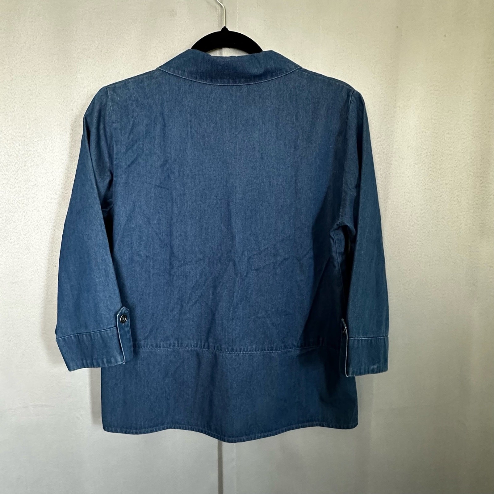 Women's Vintage Talbots Chambray Denim Blue Light… - image 2