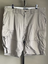 Polo Ralph Lauren Cargo Shorts Mens 38 Gray Classic Polo Chino VTG 90s Y2K