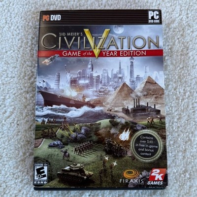 Sid Meier's Civilization V 5 Game of the Year Edition PC CASE AND MANUAL ONLY