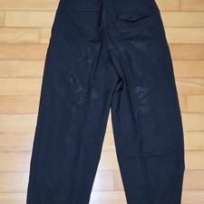  48 Wooyoungmi Black Banded One-Tuck Slacks W171PT16903B Official
