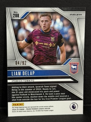 2024-25 Prizm EPL Premier League Ipswich Town Liam Delap Purple