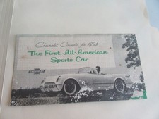 1954 Chevrolet Corvette Dealer Advertising Foldout Paper Damage Spotting