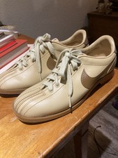 Rare-VINTAGE Nike Bowling Shoes Mens 7 1/2 Brown On Tan 1980 s Unisex 840305SN