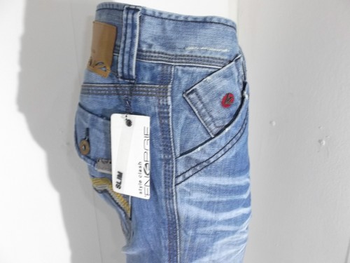 Conelly Clash Denim Men's Slim Low Life Straight Jeans Size W29 30 36 - Picture 5 of 9