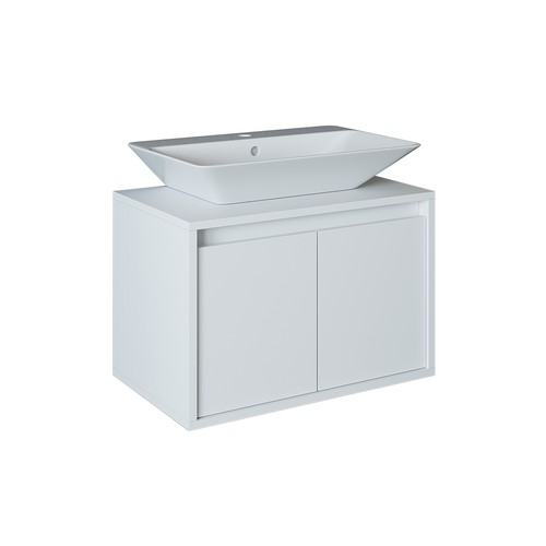 Roomart Badmöbel Waschbecken mit Unterschrank 65 cm in 4 Farben Badschrank - Bild 37 von 54