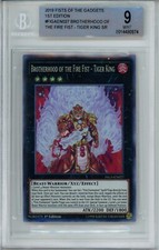 Brotherhood of the Fire Fist - Tiger King YuGiOh! - FIGA-EN027 - 1st BGS 9