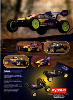 Kyosho Inferno TR15 RC Truck Print Ad Wall Art Decor Stadium Force