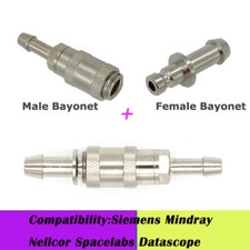 Blood Pressure Cuff Connector Metal Air Hose NIBP Cuff Connector Nellcor Mindray